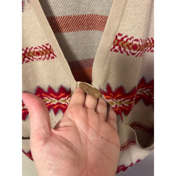 Pendleton Linen/Cotton Short Sleeved Aztec Winter Cardigan - Picture 3 of 9